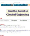 BRAZILIAN JOURNAL OF CHEMICAL ENGINEERING封面